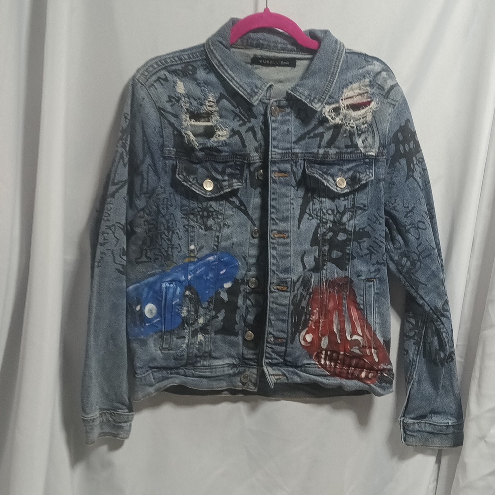 Embellish brand mens jean jacket